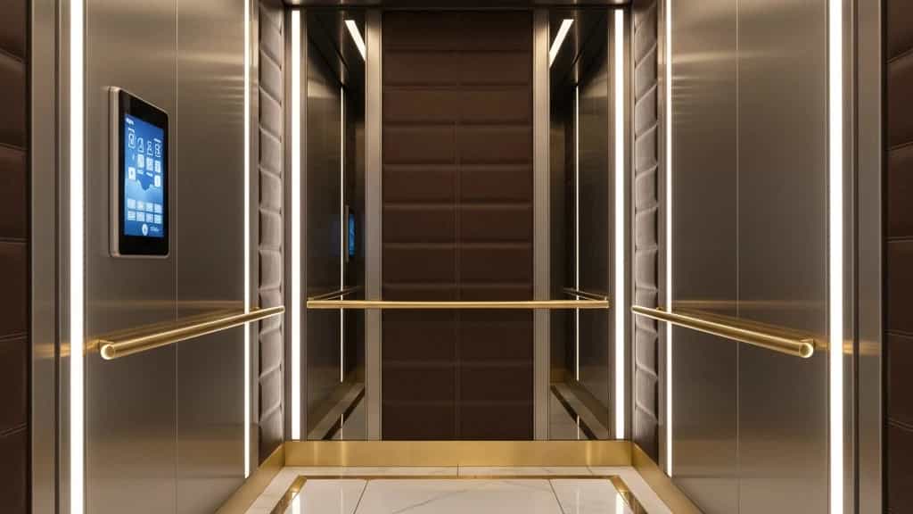 طراحی سفارشی کابین آسانسور با عرش پیما کابین